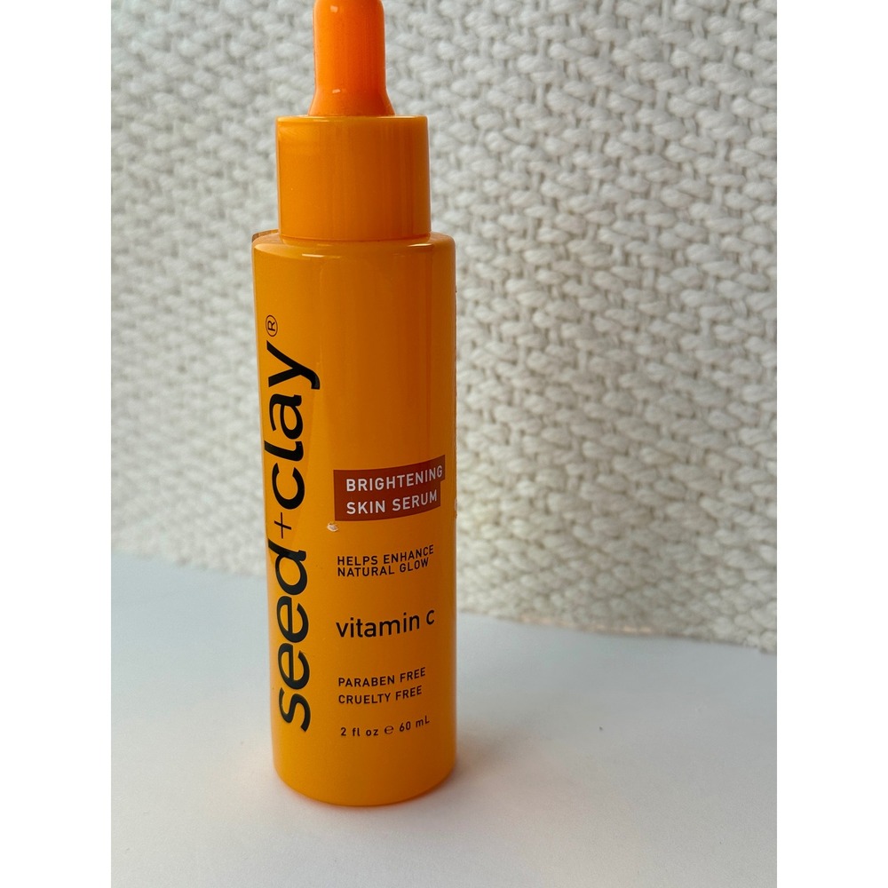 Seed + Clay Brightening Skin Serum Vitamin C 2 fl oz 60 mL Niacinamide Glow